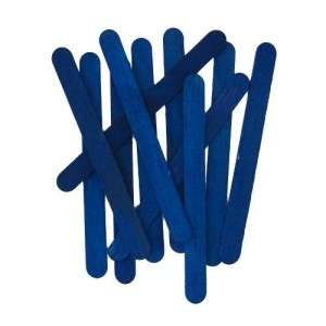 PALITOS DE SORVETE AZUL 50 UNIDADES