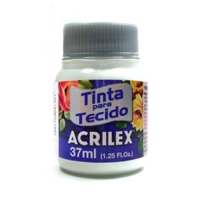 TINTA P/ TECIDO 37ML BRANCO 519 ACRILEX