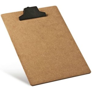 PRANCHETA A5 EM MDF C/ PRENDEDOR PLÁSTICO ACRIMET