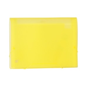 PASTA SANFONADA A4 C/ 12 DIVISÕES TRANSPARENTE AMARELO YES