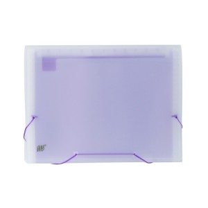 PASTA SANFONADA A4 C/ 12 DIVISÕES COLOR NEON LILÁS YES