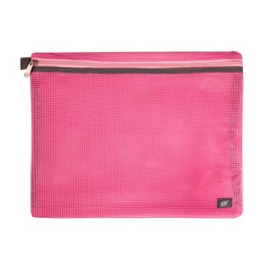 PASTA ZÍPER COLORS C/ COSTURA REFORÇADA 270X350MM ROSA YES