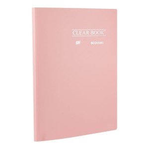 PASTA CATÁLOGO 20 FLS A4 CLEAR BOOK ROSA PASTEL - YES