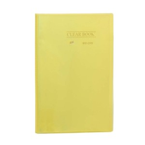 PASTA CATÁLOGO 20 FLS OFÍCIO CLEAR BOOK TRANSP. AMARELO YES