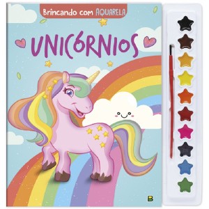 BRINCANDO AQUARELA UNICORNIOS ED TODOLIVRO