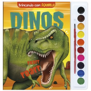 BRINCANDO AQUARELA DINOS ED TODOLIVRO