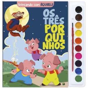 BRINCANDO AQUARELA OS TRÊS PORQUINHOS ED TODOLIVRO