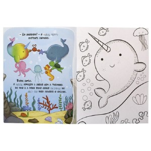 CONTO E COR O NARVAL ARCO-ÍRIS TODOLIVRO