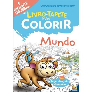 LIVRO TAPETE PARA COLORIR MUNDO TODOLIVRO