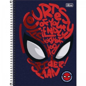 CADERNO ESPIRAL CD UNIV 1M SPIDER-MAN LIGHT 80 FLS TILIBRA