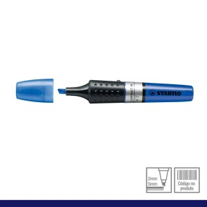 MARCA TEXTO LUMINATOR AZUL STABILO
