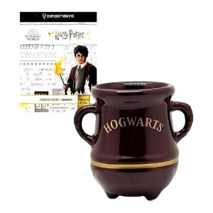 CANECA PORCELANA 3D POÇÃO HOGWARTS 350ML DOURADA ZONA CRIATIVA