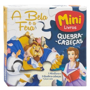 MINI QUEBRA CABEÇA A BELA E A FERA TODOLIVRO
