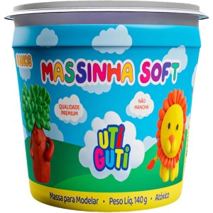 MASSINHA DE MODELAR SOFT 140G VERMELHO UTI GUTI