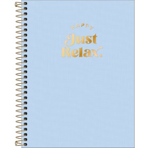 CADERNO ESPIRAL CAPA PLAS COLEGIAL 10M HAPPY AZ 160F TILIBRA