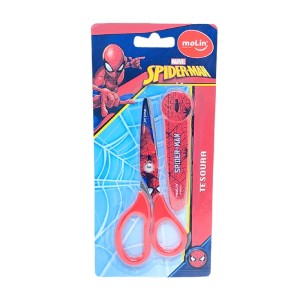 TESOURA SPIDER-MAN COM PROTEÇÃO MOLIN