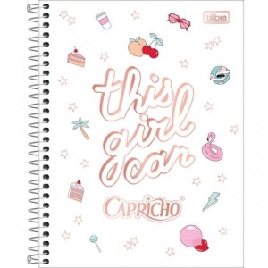 CADERNO ESPIRAL CD COLEGIAL 1M CAPRICHO 80FLS TILIBRA