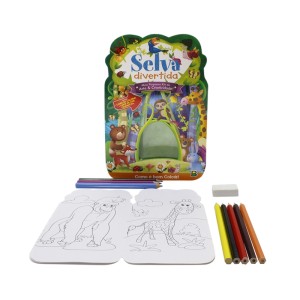 MEU PEQUENO KIT DE ARTE&CRIATIVIDADE! SELVA DIVERTIDA TODOLIVRO