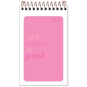 CADERNETA ESPIRAL CAPA FLEXIVEL AA LOVE PINK 60 FLS TILIBRA
