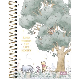 CADERNETA ESPIRAL CD 1/8 POOH 80 FLS TILIBRA