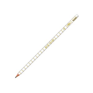 LÁPIS PRETO SEXTAVADO C/ BORRACHA Nº 2 WEST VILLAGE BRANCO TILIBRA