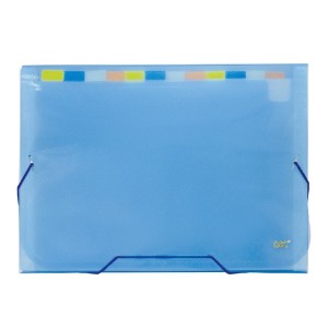 PASTA SANFONADA A4 COM 12 DIVISÕES AZUL LINE DAC