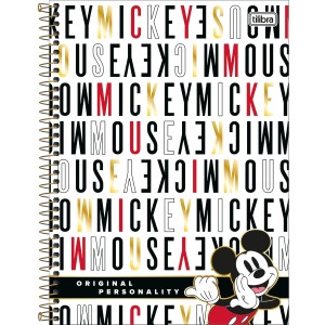 CADERNO ESPIRAL CD UNIV 10M MICKEY 160 FLS TILIBRA