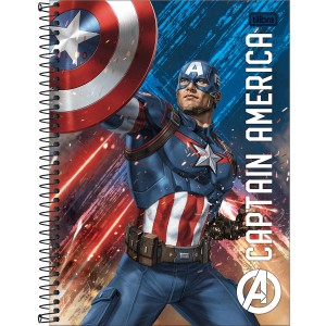 CADERNO ESPIRAL CD UNIV 1M AVENGERS 80 FLS TILIBRA