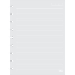 REFIL TILIDISCO COLEG FLS CINZAS PAUTA BRANCA 50FLS TILIBRA