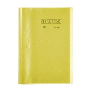 PASTA CATÁLOGO 20FLS A4 CLEARBOOK AMARELO YES