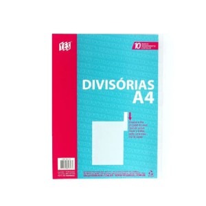 DIVISÓRIA PARA FICHÁRIO UNIVERSITÁRIO 10 UNIDS CRISTAL YES
