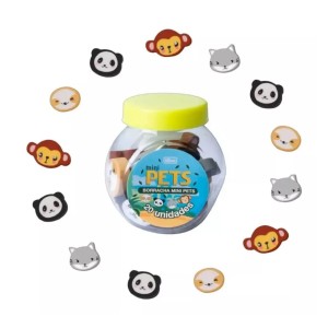 BORRACHA MINI PETS POTE COM 20 TILIBRA