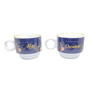 KIT XÍCARAS 2PCS ABRAÇO DE MÃE ZONA CRIATIVA