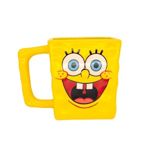 CANECA FORMATO 3D 450ML BOB ESPONJA  ZONA CRIATIVA