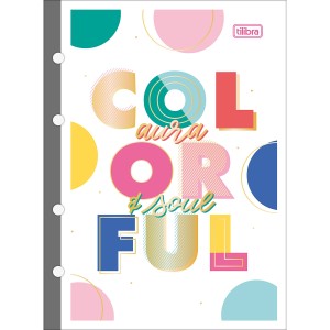 REFIL TILIFLEX PARA FICHÁRIO COLEGIAL BE NICE 80 FLS TILIBRA