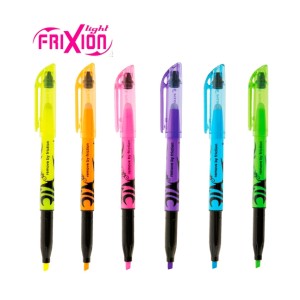 KIT CANETA MARCA TEXTO FRIXION LIGHT NEON 6 CORES PILOT