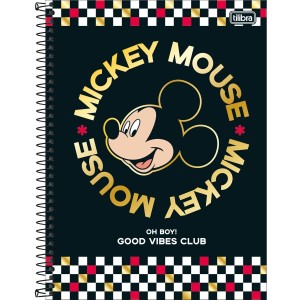 CADERNO ESPIRAL CD UNIVERSITÁRIO 1M MICKEY 80 FLS TILIBRA