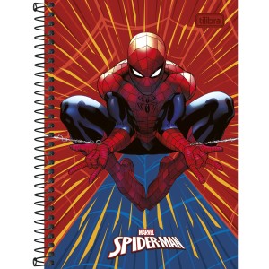 CADERNO ESPIRAL CD 1/4 SPIDER-MAN 80 FLS TILIBRA
