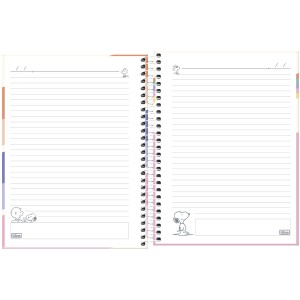 CADERNO ESPIRAL CD COLEGIAL 10M SNOOPY 160 FOLHAS TILIBRA
