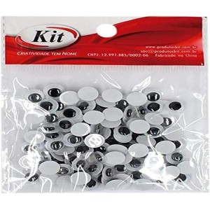 OLHO MOVEL 6MM COM 100 UNIDADES