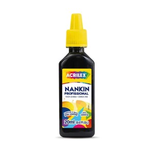 TINTA NANKIN PROFISSIONAL 20ML PRETA ACRILEX
