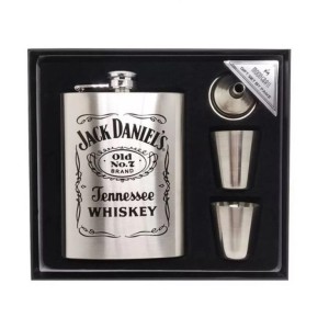 CANTIL KIT 4 PEÇAS EM AÇO INOX PORTA BEBIDAS 210ML