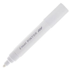 CANETA MARCADOR PILOT PINTOR MEDIA 1.4MM CLASSICA BRANCO
