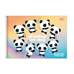 CADERNO CARTOGRAFIA ESPIRAL CD LOVELY FRIEND 80 FLS TILIBRA