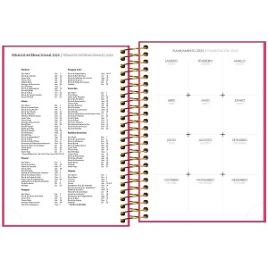 AGENDA EXECUTIVA ESPIRAL DIÁRIA NAPOLI ROSA TILIBRA