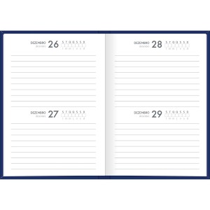 AGENDA COSTURADA 2 DIAS POR PÁGINA D+ PERMANENTE FEM TILIBRA