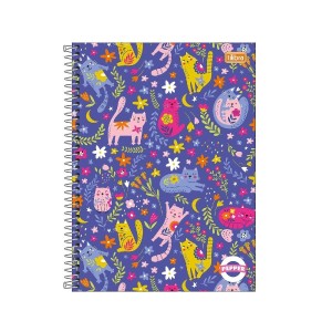 CADERNO ESPIRAL UNIVERSIT CD 10M 160F PEPPER FEM TILIBRA