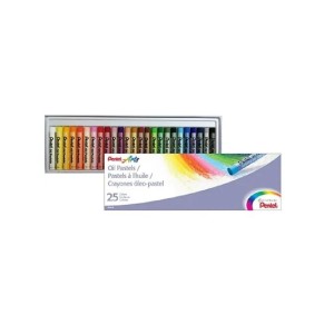 GIZ PASTEL OLEOSO PARA DESENHAR COM 25 CORES PENTEL