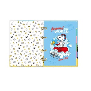CADERNO ARGOLADO CARTONADO COLEGIAL SNOOPY 160 FLS TILIBRA