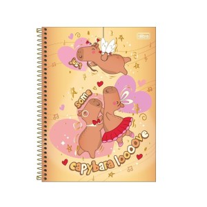 CADERNO ESPIRAL CD UNIVERSITÁRIO 10M CAPYCLUB 160FLS TILIBRA